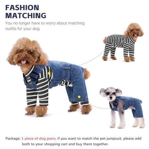 Pantalones Jeans para Perros Pequeños y Medianos miniatura 5
