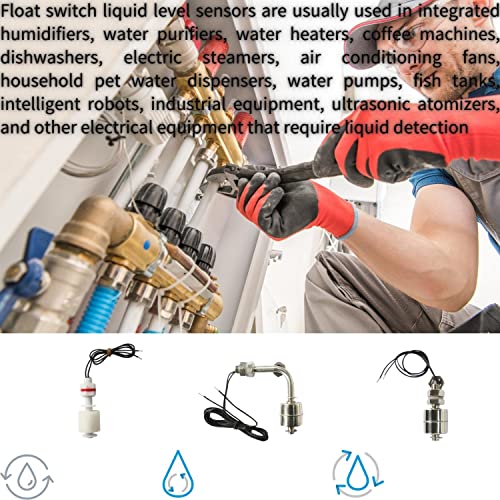Ersiqi Float Switch,Water Level Sensor Vertical Float Switch For Ice Maker Sump Pump Bilge Pump Water Tank Aquarium, Limit Card Can Vertical Or Inverted Installation #TOP3