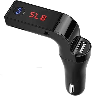 مشغل ام بي 3 للسيارة 4 في 1 ويحتوي على بلوتوث وجهاز ارسال موجات اف ام ومدخل يو اس بي ومدخل لبطاقة اس دي وشاشة ال سي دي - اسود G7 - من كابر تريد