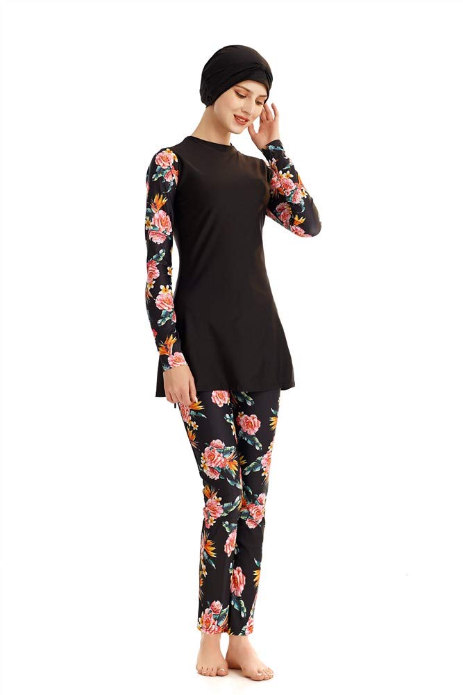 Nuovo Modesto Costumi da Bagno Manica Lunga Copertura Completa Costume da Bagno Moda Beachwear Burkini