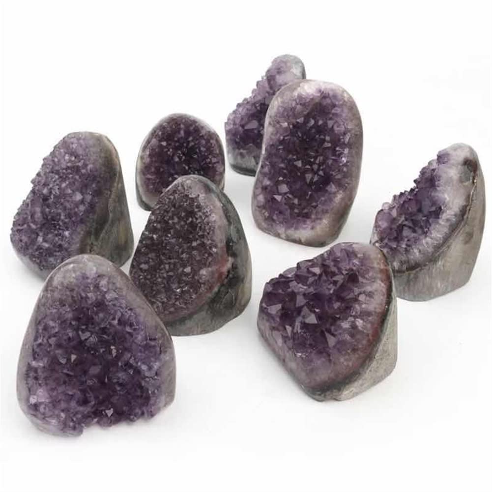 Lleno de Textura Espécimen púrpura en Bruto de Cuarzo de geoda de Cristal Natural Crudo 500g-750g 1pc
