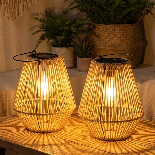 Solar Lanterns,MZAIHOUPAI Solar Outdoor Lantern Hanging Solar Lights Outdoor Waterproof