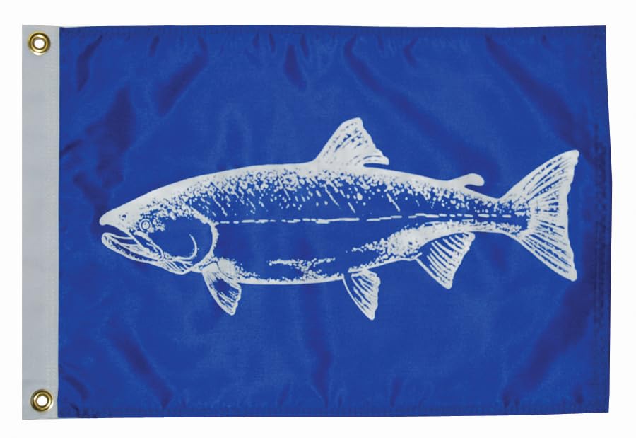 Taylor Made Products 3318, Fish Flag, Nylon, 12 inch x 18 inch, Salmon - image 1