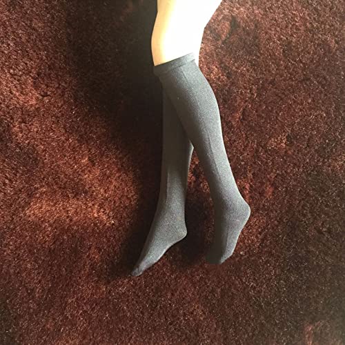 [X2 1/6 Scale Socks ]White+Black High loaded tennis socks For 12" Female Body3