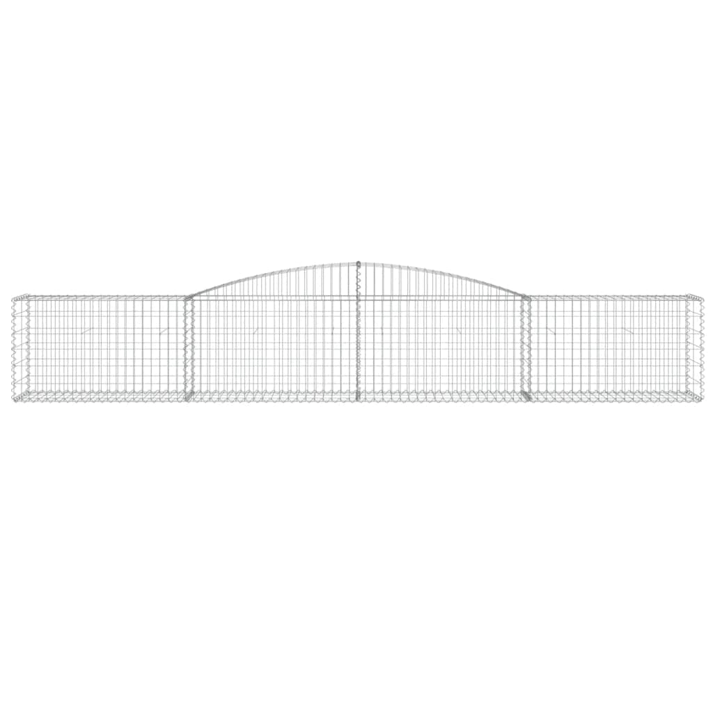 celosias Madera,celosias,Jardinera,Cestas de gaviones 20 uds Forma de Arco Hierro 400x50x60/80 cmIdeal para Jardines, Salones Donde se necesite