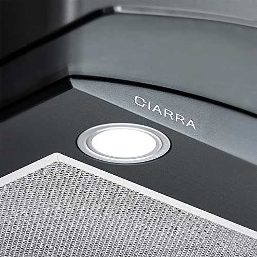 CIARRA-CBCB6506B-Campana-Extractora-Cristal-60cm-650-mh-Clase-A-3-Velocidades-Evacuacion-al-Exterior-y-Recirculacion-Interna-por-Filtro-de-Carbon-CBCF004-Negro