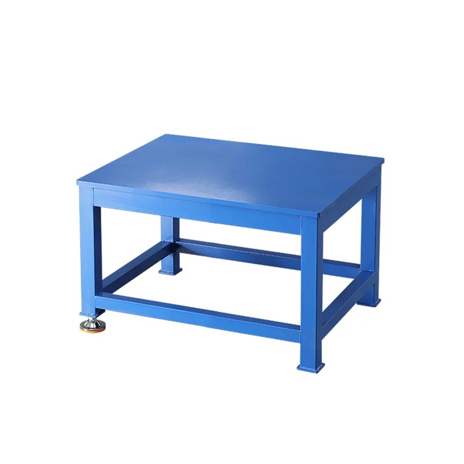 Industrial Workbench, Heavy-Duty All-Steel Construction with 2 Lockable Drawers & Open Storage, for Garage Workshop(N)