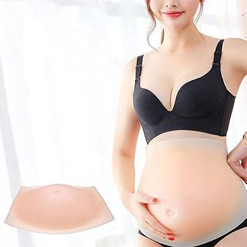 Fake Baby Belly,Adult Fake Belly,Silicone Fake Pregnancy Belly Adult Belly Stuffing is Used As a Prop in Maternity Dress Movies,a Lifelike Spoof Belly Fake Belly,8-10months