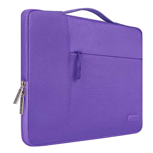 MOSISO Laptop Sleeve Compatible with MacBook Air 13 inch A2337 M1 A2179 A1932, 13 inch MacBook Pro A2338 M1 A2289 A2251 A2159 A1989 A1706 A1708, Polyester Multifunctional Briefcase Bag, Ultra Violet