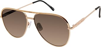 Rocawear womens R3406 Metal Uv400 Protective Flat Lens Aviator Pilot Sunglasses. Gifts for Women With Flair, 59 Mm Aviator Sunglasses