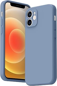 Vancle Case for iPhone 12 mini Phone Case, Camera Protection Ultra Slim Cover for iPhone 12 mini 5.4'' Anti-Scratch Shockproof Bumper Cover Lavender Grey