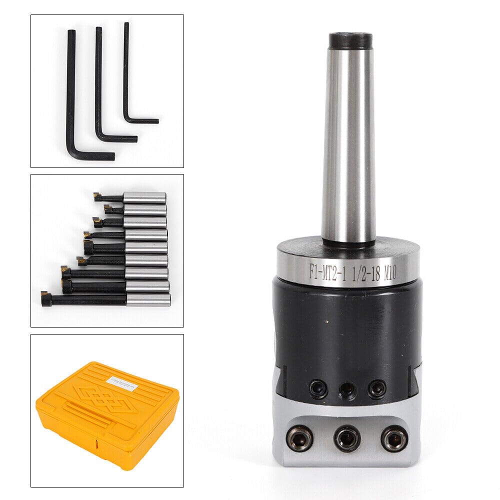 Ausdrehkopf Bohrkopf Set MT2-M10 F1-12 CNC-Fräswerkzeug 50mm 12mm