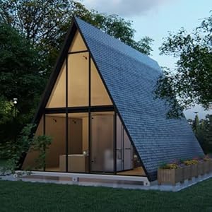 Vrije Ontwerp Vakantie Cottage House – Mobiele Vrije tijd Staal Structuur Container Huis, Luxe a-Frame Driehoekige Prefab Huizen