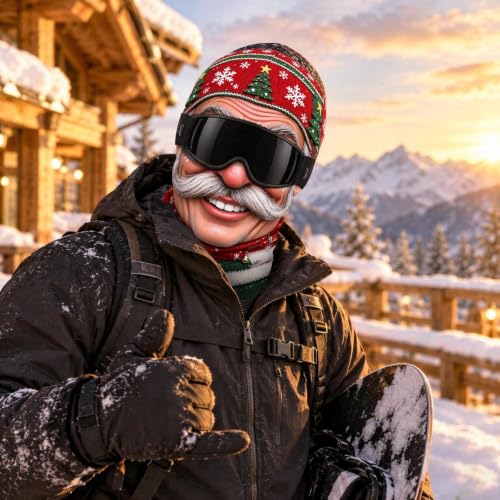 Qaezyco Funny Ski Mask,Funny Ski Mask,A,One Size - image 3