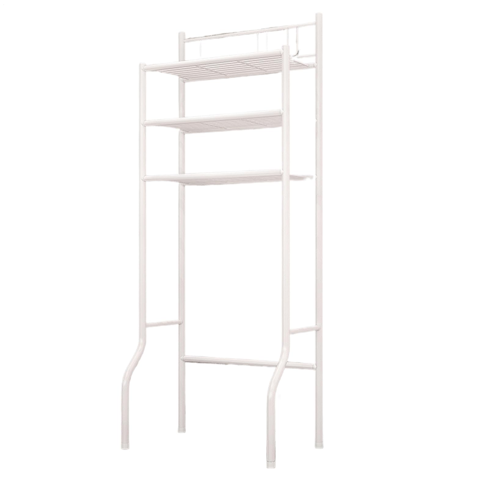 Over Toilet Storage - 3‑Tier Space Saving Metal Rack, Bathroom Over Toilet Shelf Organizer, Compact Free Standing Shelf Unit For Home Apartment Dorm Restroom Indoor Small Space Towels Shampoo Body W