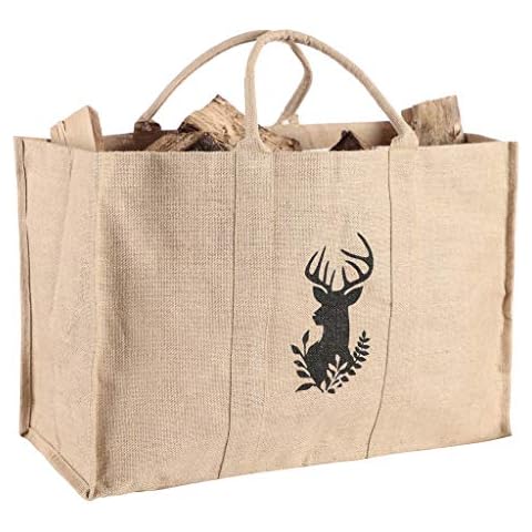 Heavy Duty Jute Log Carrier Bag Cover