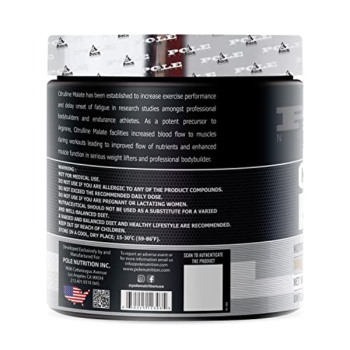 Image of Pole Nutrition Citrulline Malate | 150 Serving, 300g