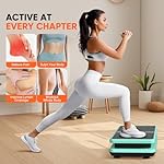 Vibration Plate Exercise Machine, Quiet Vibrating Platform for Weight Loss Full Body Fat Burning, 99 Adjustable Speeds & 330 lbs Home Fitness Equipment with Resistance Bands for Seniors/Women/Men - Image 3