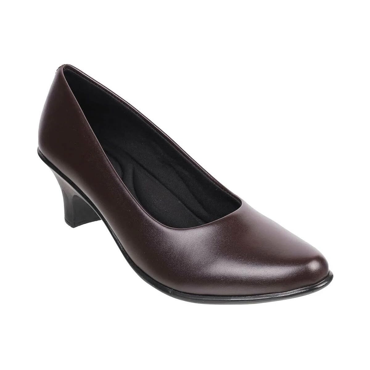 mistwalk Synthetic Leather Block Heel Pumps for Women | Classic Black Closed-Toe Mid-Heel Design, Elegant Formal Footwear for Office Wear, Work Outfits, Business Meetings & Special Occasions-picture-39