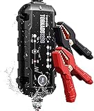 🚗 Sicher zu bedienen ➤ Premium-Kupferklemmen werden unter Berücksichtigung der Benutzersicherheit durch funkenfreien Betrieb und Verpolungsschutz hergestellt. Dieses Ladegerät bietet elektrische Sicherheit für Fahrzeuge durch außergewöhnlich saubere Spannungs- und Stromversorgung, dh keine Überspannungen oder Spannungsspitzen. Sie müssen die Batterie beim Laden nicht vom Fahrzeug trennen.