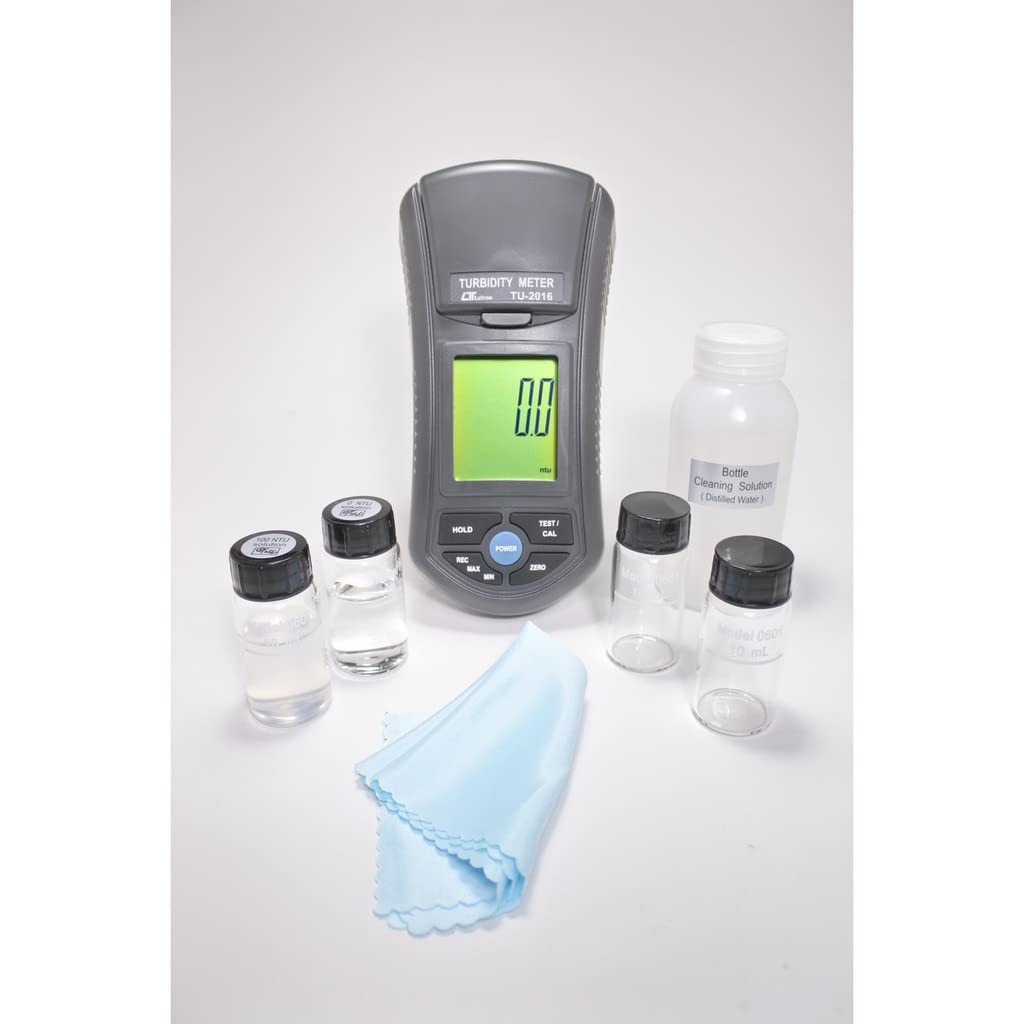 *Envío el mismo día* Analizador de turbidez portátil, turbidímetro de 0 a 1000 NTU para análisis de calidad del agua | Modelo: TU-2016
