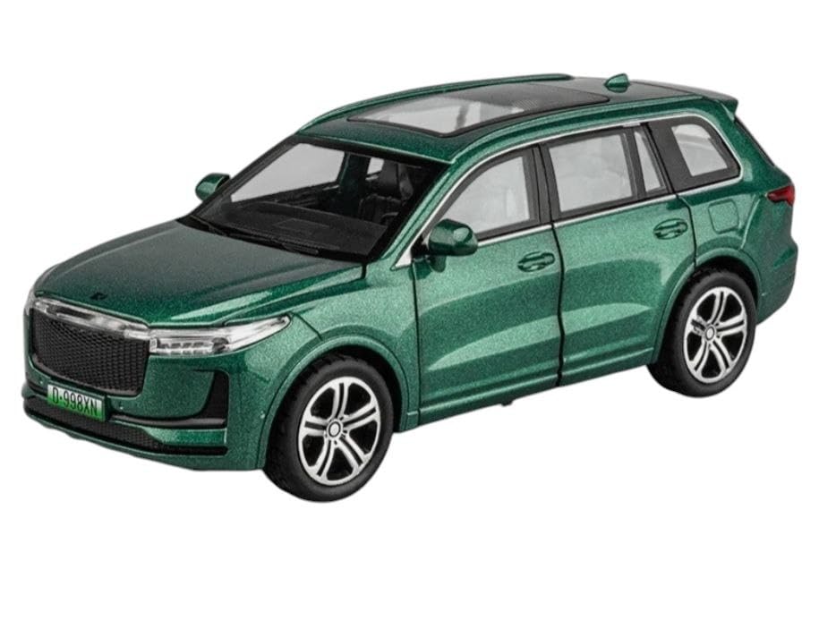 Image of Leading Ideal One EV Diecast 1:32 Scale Model Alloy Metal Pull Back Toy car for Kids with Openable Doors & Light, Music Toy Vehicle for Kids [Colors as Per Stock] (1:32 Leading Ideal One)