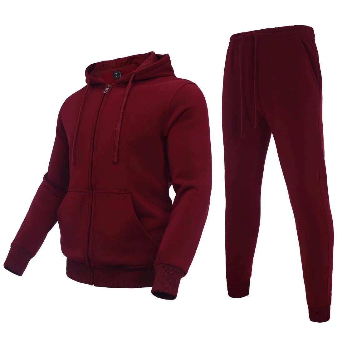 Zusmen Tracksuit Mens, Track Jackets and Pants 2 Piece Outfit