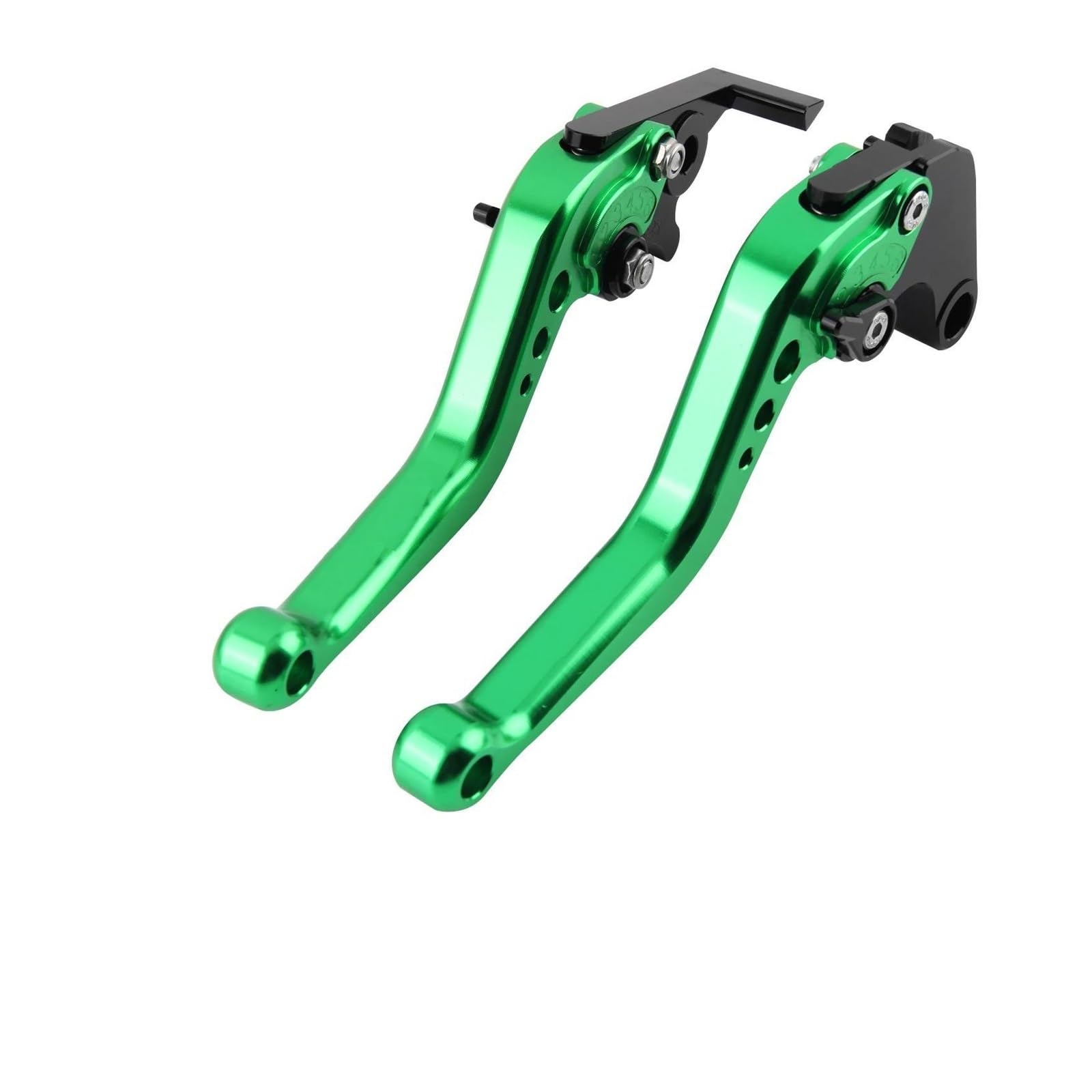 Handlebar Clutch Brake Lever For Kawasaki For Ninja For ZX6R For ZX-6R For ZX-636 For ZX-6RR 2000-2004 CNC Motorcycle Short Brake Clutch Lever Handles(Green)