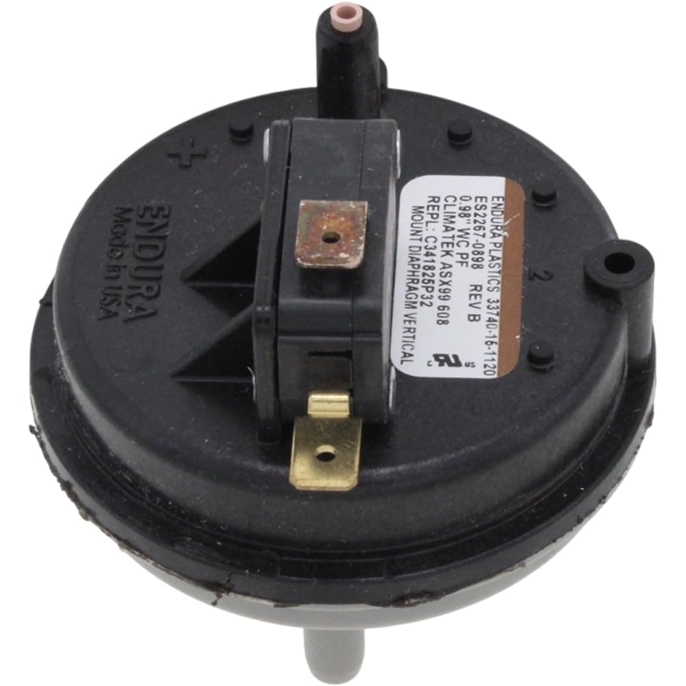 Furnace Vent Air Pressure Switch Fits Trane Part # SWT2478 0.98" WC
