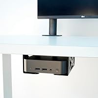 Vista 4 de Under Desk Laptop/Mini PC Storage Mount,CPU Holder,Compatible with Dell OptiPlex,Mac Book,Mac mini and More.