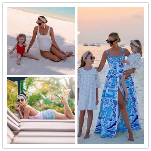 Miniatura 3 de Ivyu Diademas para el cabello para mujer, accesorios de 4 piezas de terciopelo con perlas, lindas diademas de belleza para el cabello para niñas,