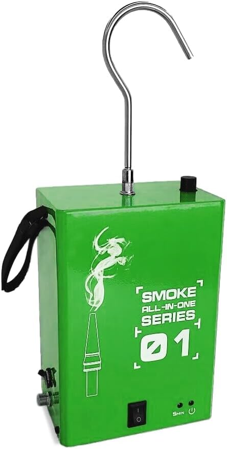 EVAP service port adapter for smoke machine