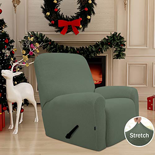 image for Easy-Going Recliner Stretch Sofa Slipcover 4-Piece Sofa Cover Furnitur