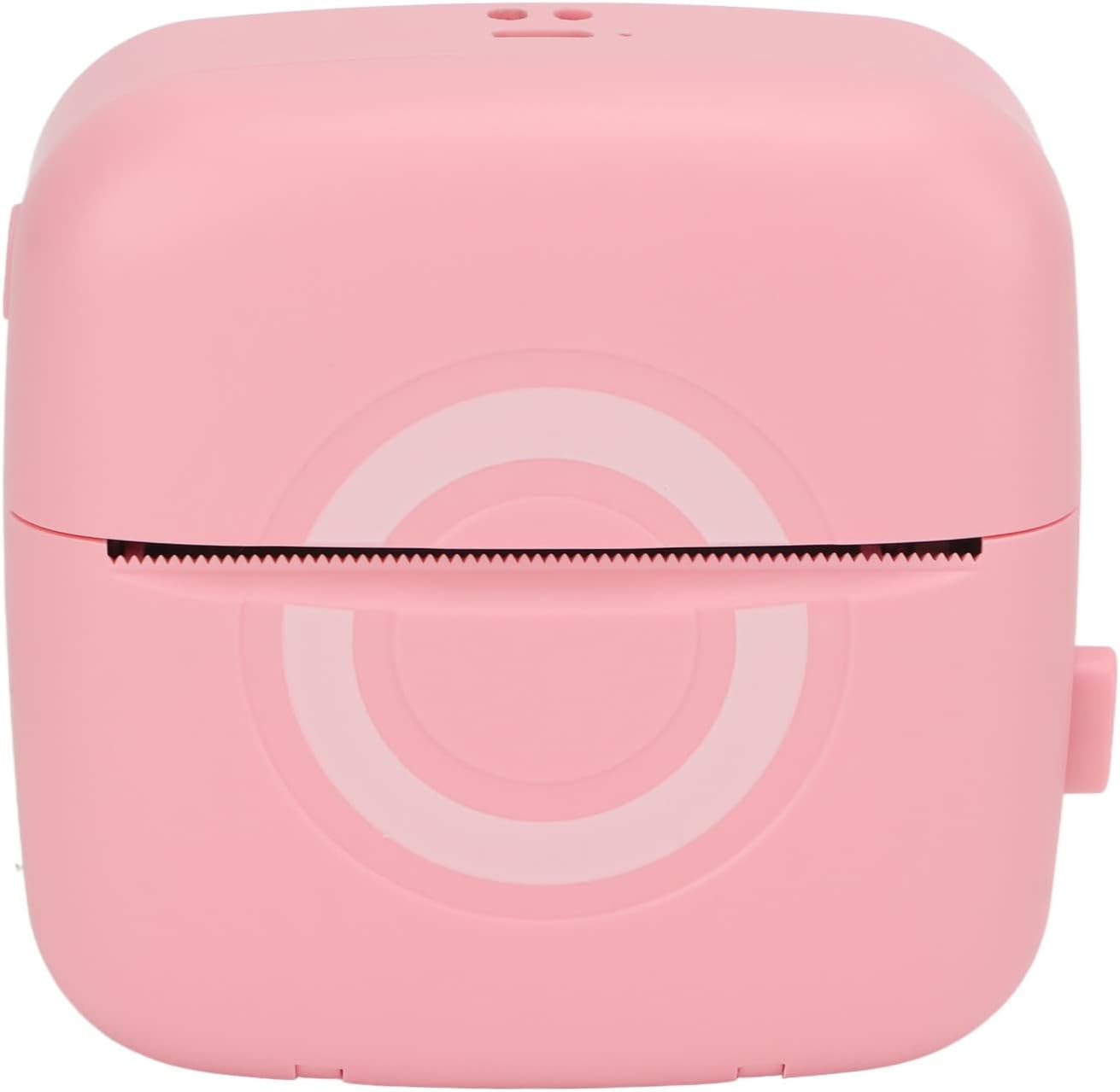 Yosoo Mini Thermal Printer, front view, pink color