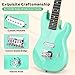 Meiou 30 Inch Kids Electric Guitar Beginner Kits ST Style Mini Electric Guitar withAmp,Bag,Tuner, Picks, Cable, Strap, Strings (Green)