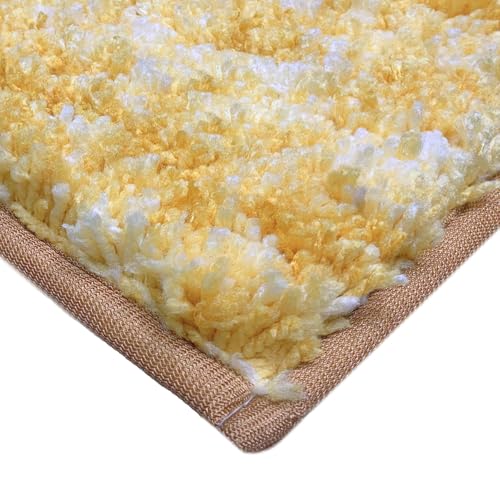 Image of Amazon Brand - Umi Hawai Microfiber Bath Mat Super Soft Non-Slip Washable Multipurpose Bathroom mat, Bedroom Doormat for Home -Gold, (60x90 cm) Pack of 1