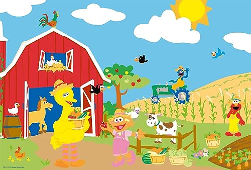 Schmidt Spiele 56458 Sesamstraße, Tierisch stark, 3x48 Teile Kinderpuzzle, Normal