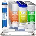 iSpring F17U75 2-Year Replacement Filter Set for 75GPD 6-Stage UV Reverse Osmosis Water Filter, Fits iSpring RO with UV systems