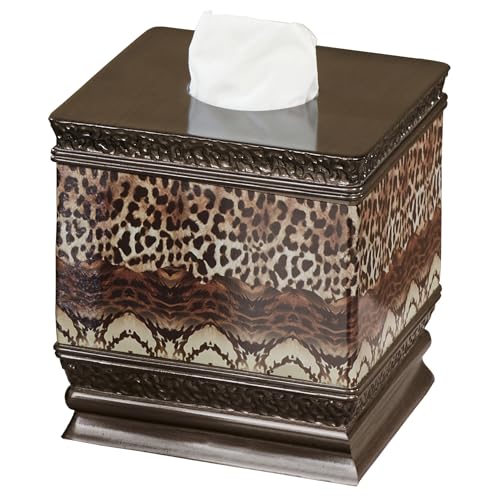Mombasa Safari Animal Print Tissue Cover Multi Warm Tissue Cover