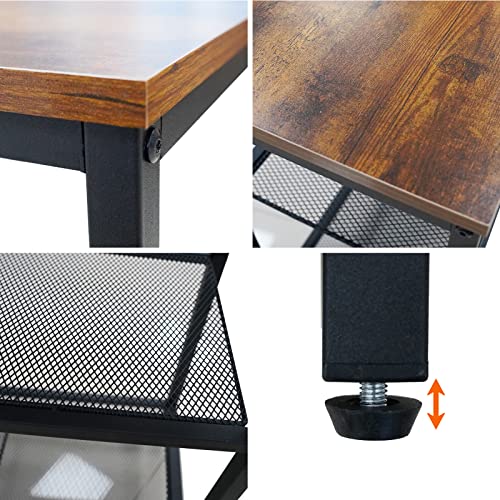 Crevary 3-Tier Side Table, Set Of 2 End Table, Small Nightstand With Storage Shelf, Long End Tables For Bedroom, Living Room, Entryway, Shoe Rack, Tea Table, Coffee #TOP6