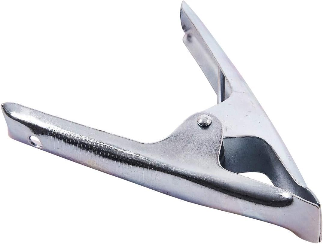 Mr.gadget's Solutions Silver Mr. Gadget's Solutions 6'' Stall Clip Metal Spring Clamps Market Strong Tarpaulin Grips Sheeting