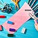 150 Pieces Heart Shaped Lash Extension Refill Filler Loyalty Punch Cards with Metal Single Handheld Hole Paper Punch Puncher for Eyelash Extensions Business Beauty Salons DIY Craft Decoration