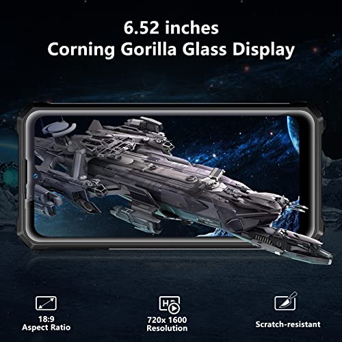 Oukitel Wp15 5G Rugged Smartphone Unlocked, 15600Mah Battery Android 11 Octa-Core 8+128Gb 6.52" Hd Screen 48Mp Triple Camera Waterproof Shockproof Nfc Dual Sim Cell Phone Black (Not Support At&T) #TOP5