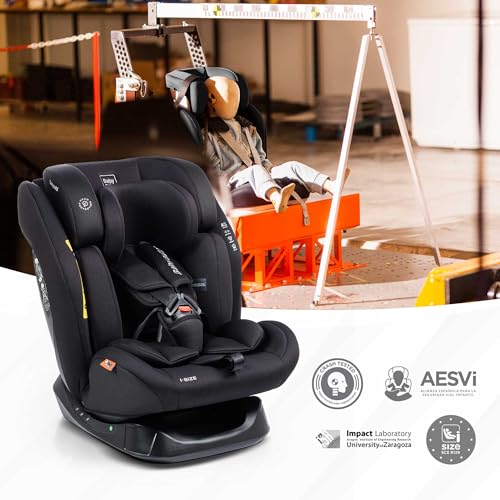 BABYAUTO – Cadeira de carro sem isofix LOLO 40-150cm – Idade: desde o nascimento até aos 12 anos – I-size – Acontramarcha até aos 105 cm, 4 anos aprox. – Sem Isofix (STONE GREY)