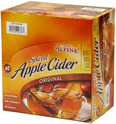 Amazon アメリカの定番ドリンク アップルサイダー アルパイン ６０杯分 並行輸入品 Alpine アルパイン社 コーヒー 紅茶 お茶 粉末ドリンク 通販