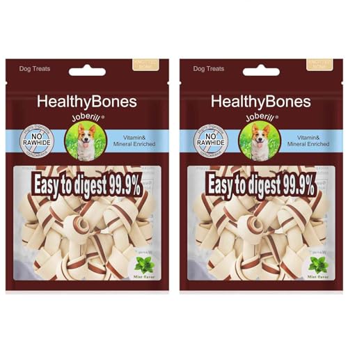 UrbanX HealthyBones Beef Rawhide Free Healthy Mini Chews for Australian Shepherd Lab Mix and Other Large Mixed Breed Dogs Great Foods for Training Rewards