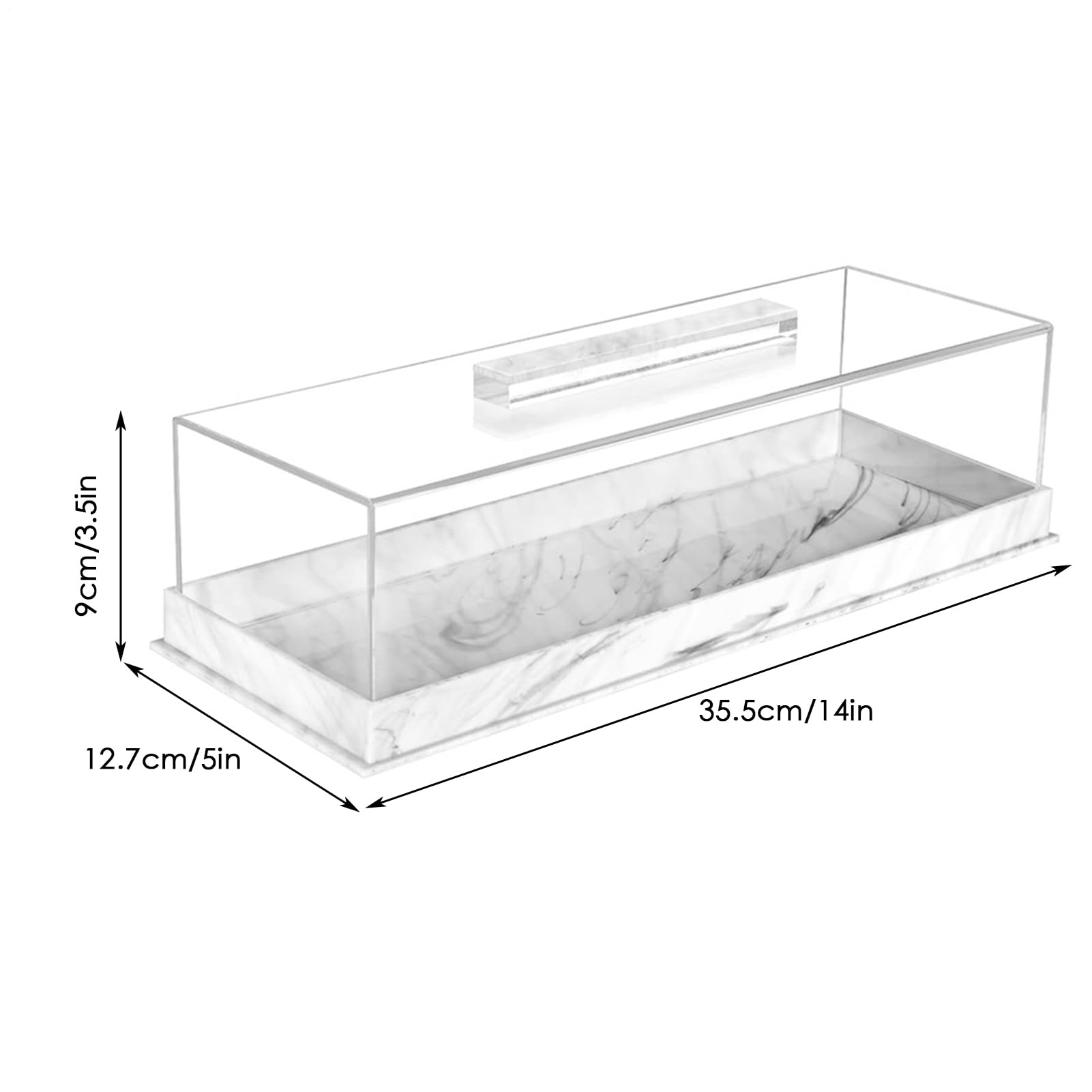 per torte in acrilico, per torte con coperchio, trasparente rettangolare per servire | piastra porta dessert multifunzione per feste in casa