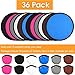 Mototo 36 Pieces Foldable Flying Disc Fans with Bag Folding Pocket Toy Set for Kids Fun Birthday Party Favors Summer Outdoor Activity Game Halloween Christmas, 6 Colors (Colorful 2)