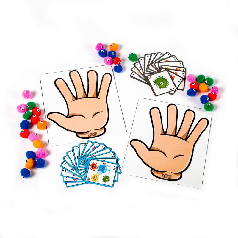 Monkey Minds//Math Activity – Germs Go Away!//Early Educational Toy and Learning Activity//Concept of Counting and Early numeracy Skills -Play Based Learning for Kids