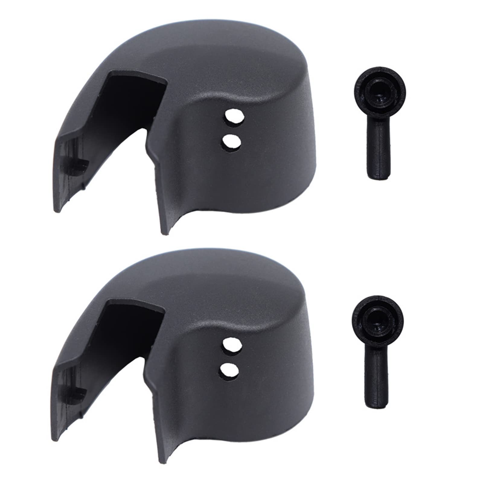 Windscreen Wiper Blade ل A4 ل B8 2001-2019 النافذة الخلفية ممسحة الزجاج الأمامي شفرة الذراع غسالة فوهات نفاثة الروك بولت غطاء غطاء (Size : 2xNozzle X 2xCap)